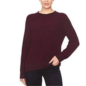 Ellen Tracy Women’s Roll Neck Sweater Port Marl Purple Burgundy Size Small